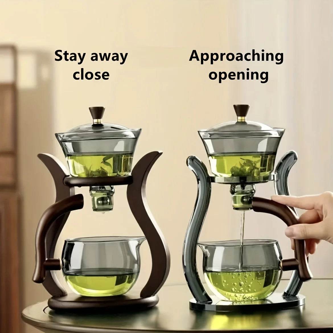 Glass Tea Set with Semi-Automatic Drip and Magnetic Switch for Convenient Brewing - My Store