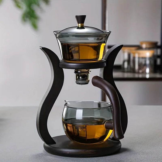 Glass Tea Set with Semi-Automatic Drip and Magnetic Switch for Convenient Brewing - My Store