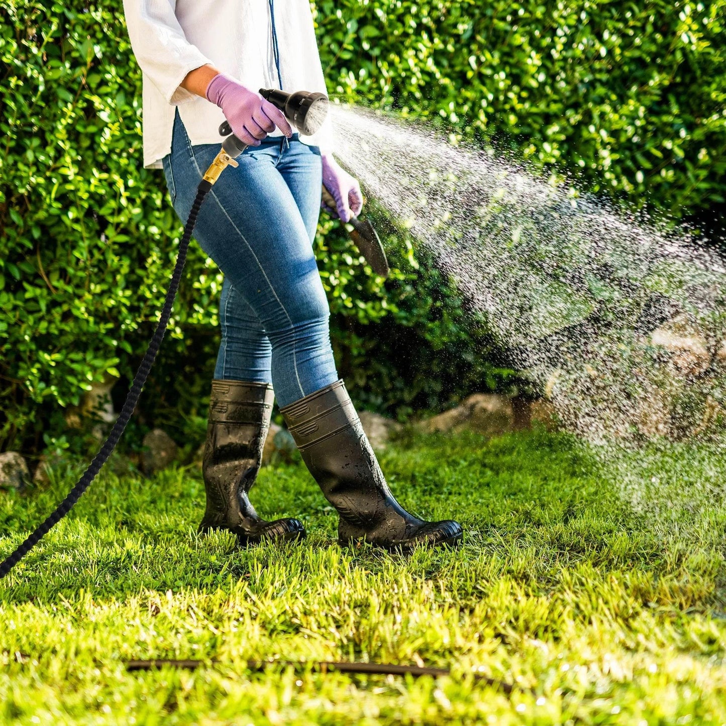 Expandable 100ft Garden Hose with Nozzle - My Store