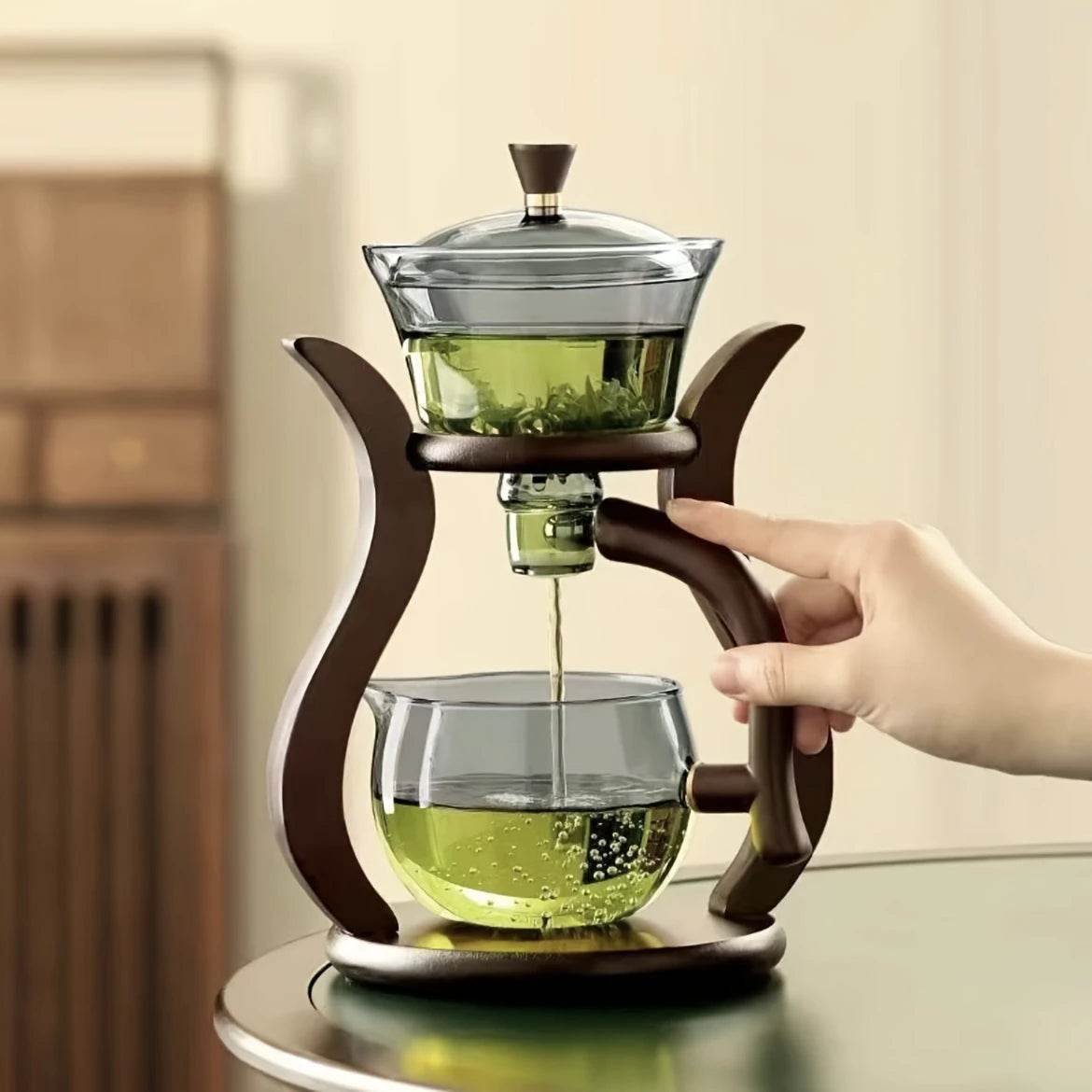 Glass Tea Set with Semi-Automatic Drip and Magnetic Switch for Convenient Brewing - My Store