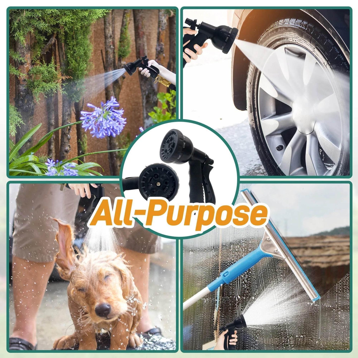 Expandable 100ft Garden Hose with Nozzle - My Store