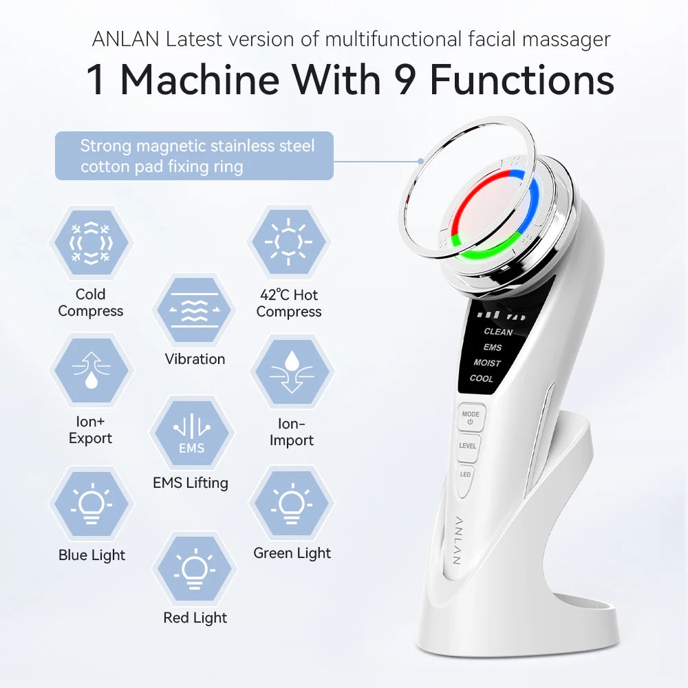 Advanced EMS Facial Massager for Skin Rejuvenation and Face Lifting