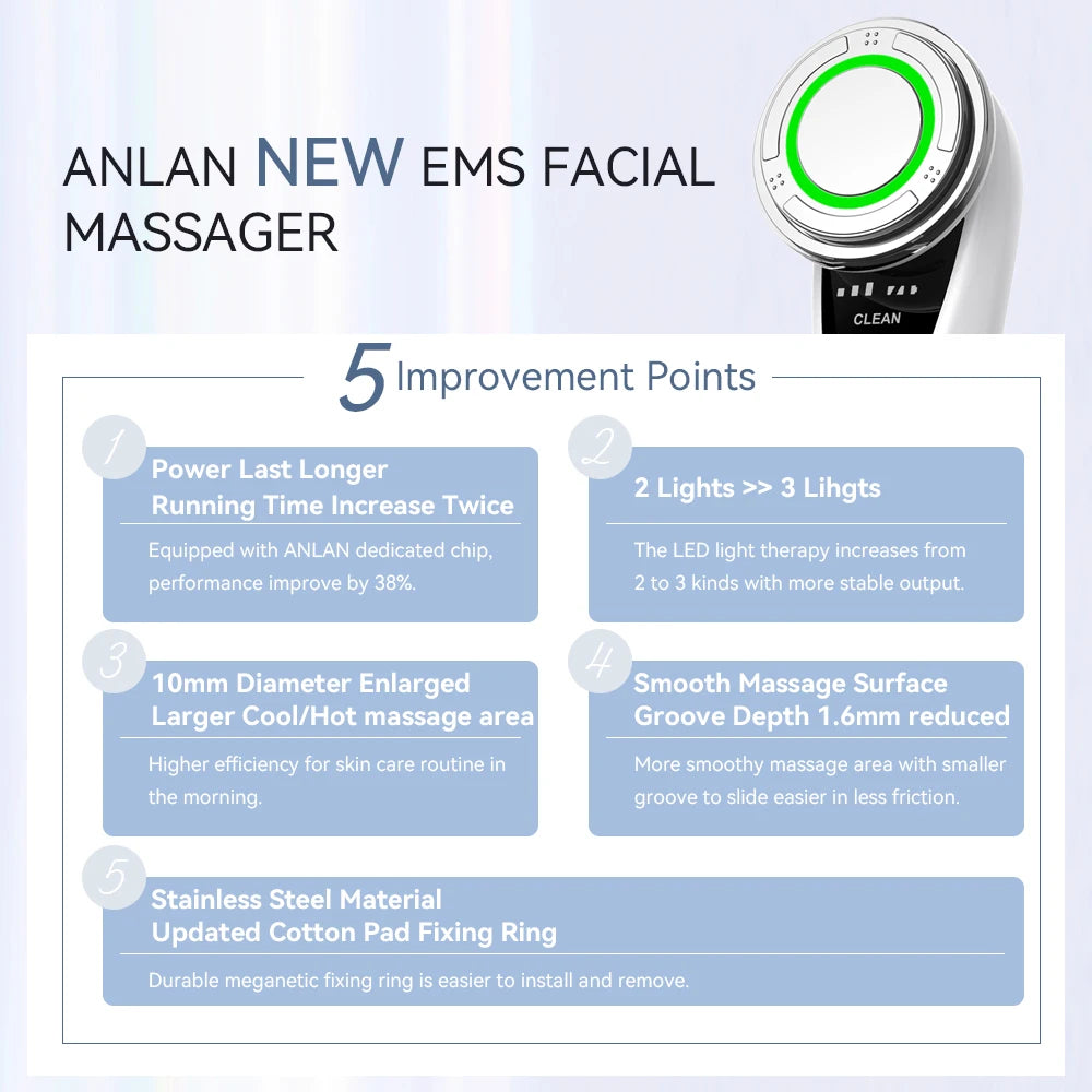 Advanced EMS Facial Massager for Skin Rejuvenation and Face Lifting