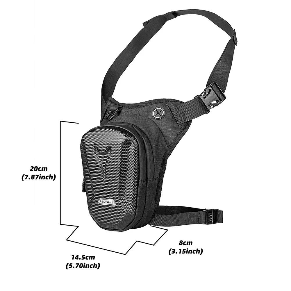 Rugged Motorcycle Waist Bag with Waterproof Hard Shell Protection - My Store