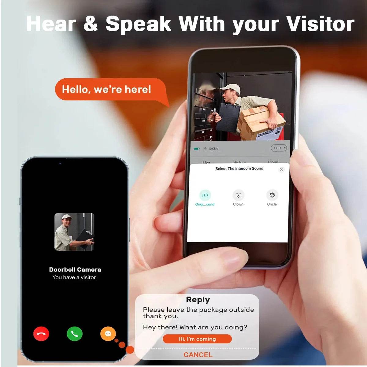 Smart HD Wireless Video Doorbell for Enhanced Home Security - My Store
