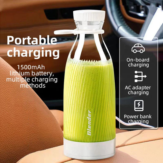 Portable Cordless Blender - USB Rechargeable Mini Juicer for Smoothies & Shakes