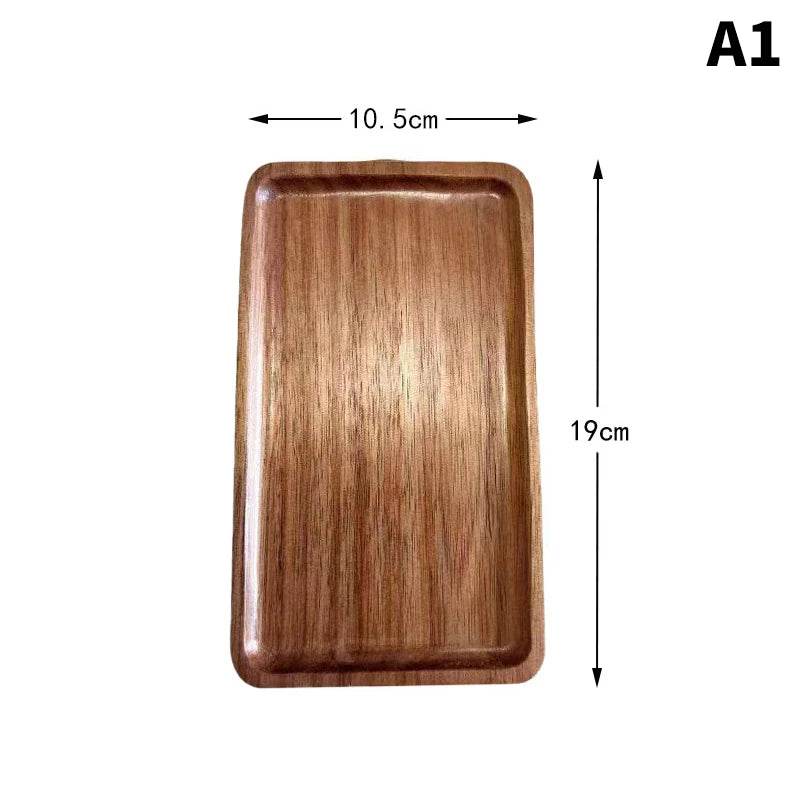 Japanese-Style Wood Snack and Dessert Plate - My Store