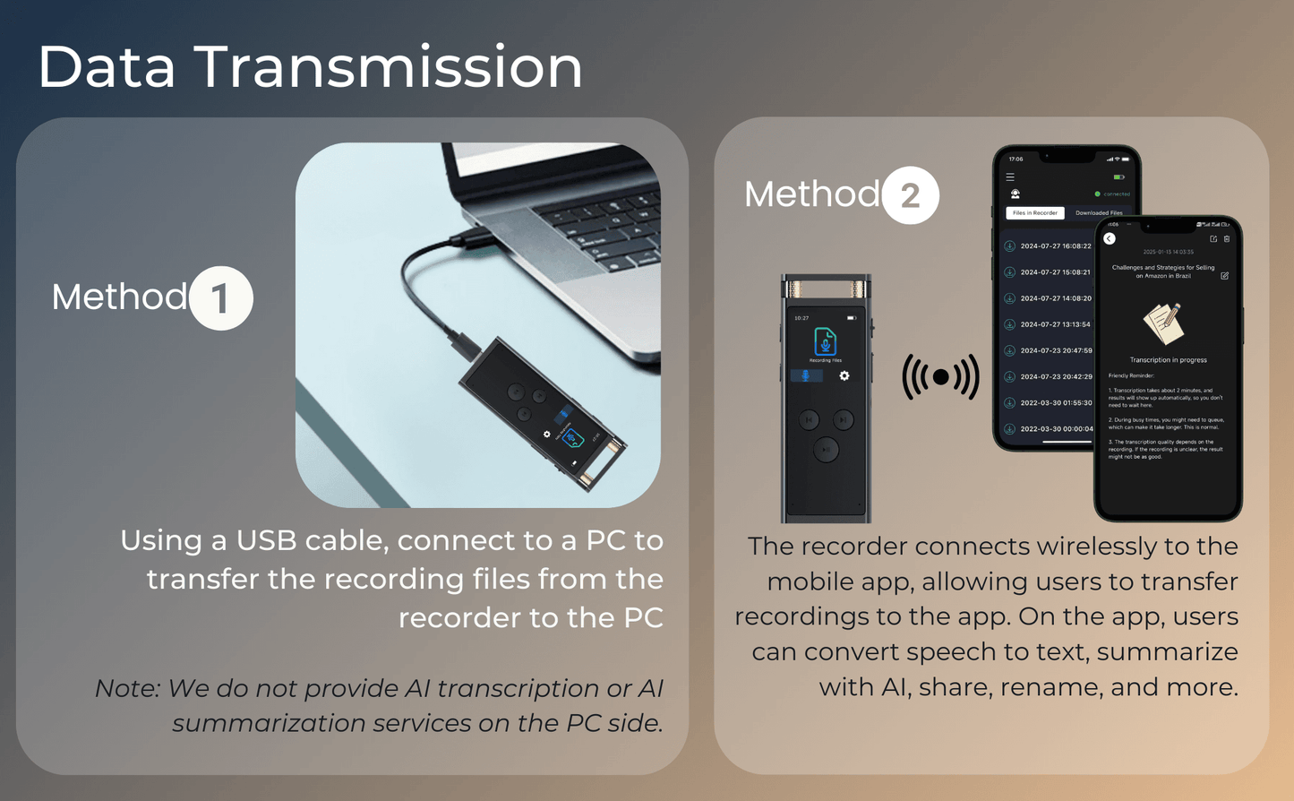 AI Voice Recorder with Transcription, Translation, Summary, Mind Mapping - My Store