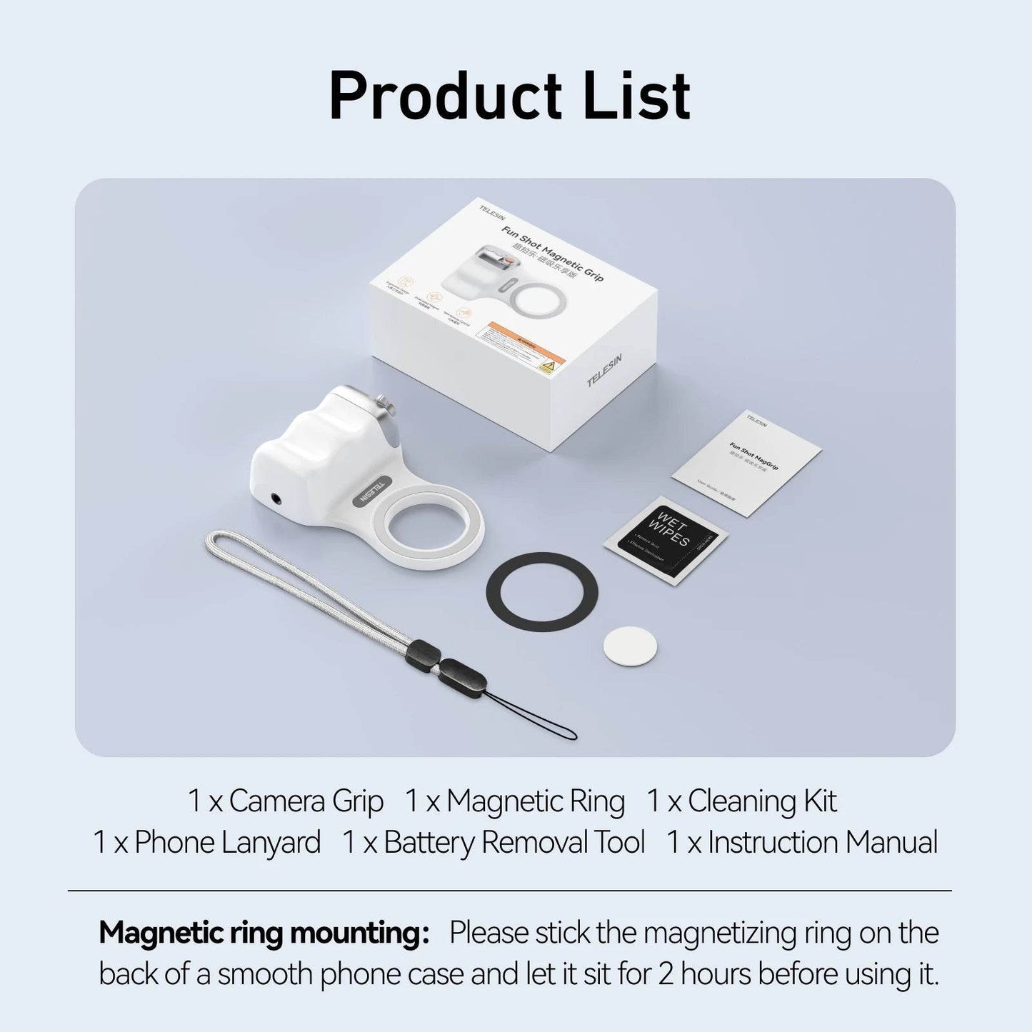 Magnetic Phone Camera Shooting Hand Grip – Ergonomic Remote Control Holder for iPhone, HUAWEI, Samsung Phones - My Store