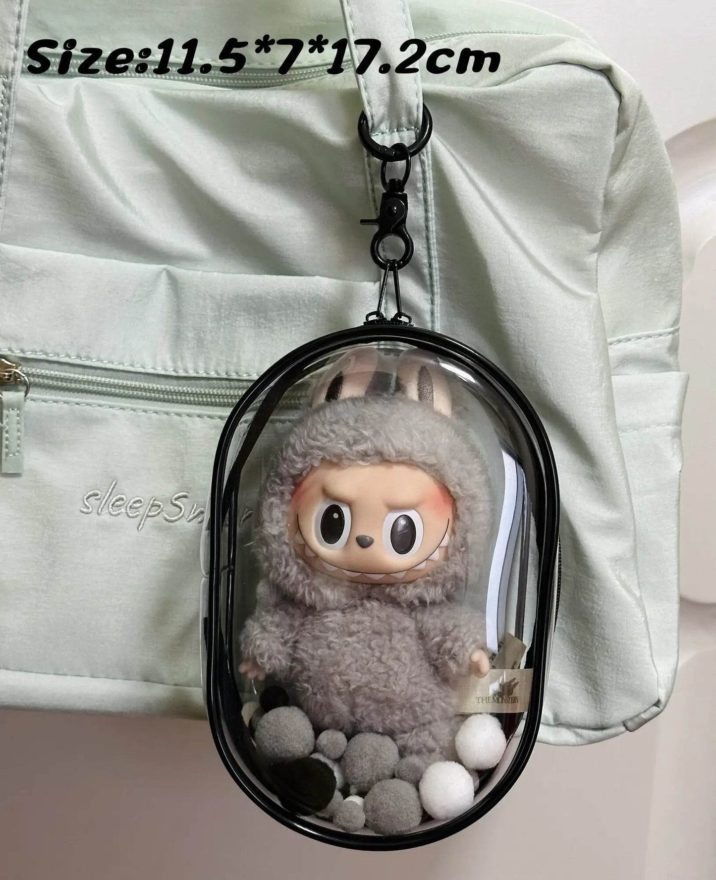 Clear Protective Display Bag for Labubu - My Store