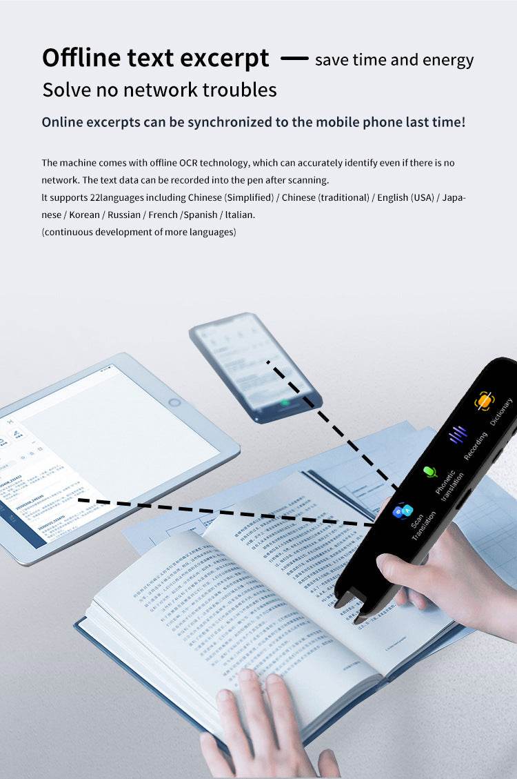 Smart Offline Translation Pen with Intelligent Scanning - My Store