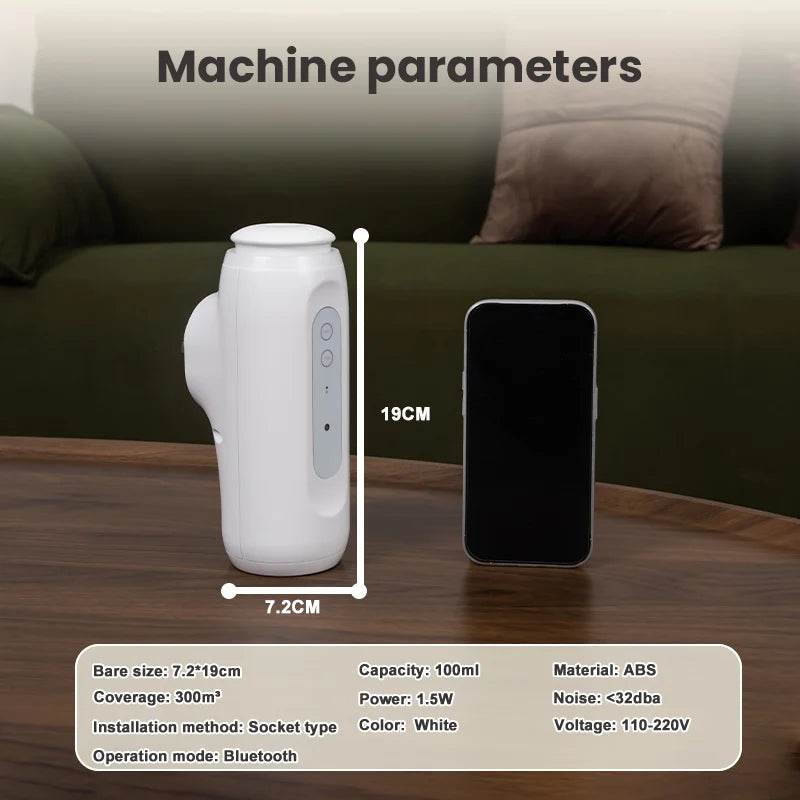 300m³ Wall Mounted Bluetooth Control Perfume Fragrance Diffuser Home Flavoring Air Freshener Air Purifier Oil Diffuser - My Store