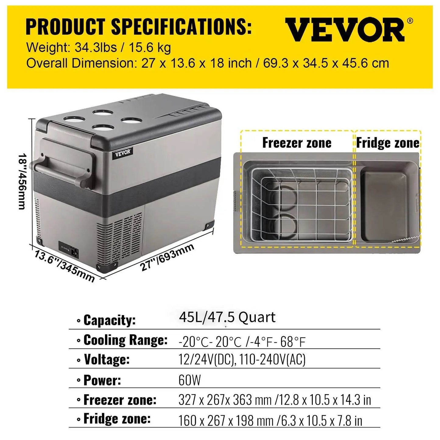 Portable Car Refrigerator Freezer for Camping and Travel - My Store