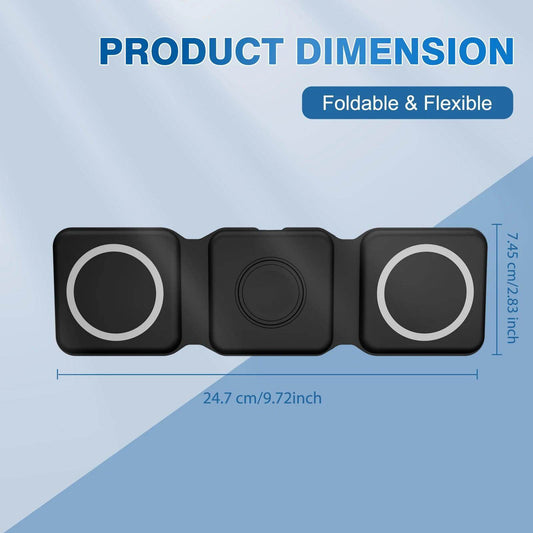 Magnetic Wireless Charger 3-in-1 Fast Charging Dock for Apple Devices - My Store