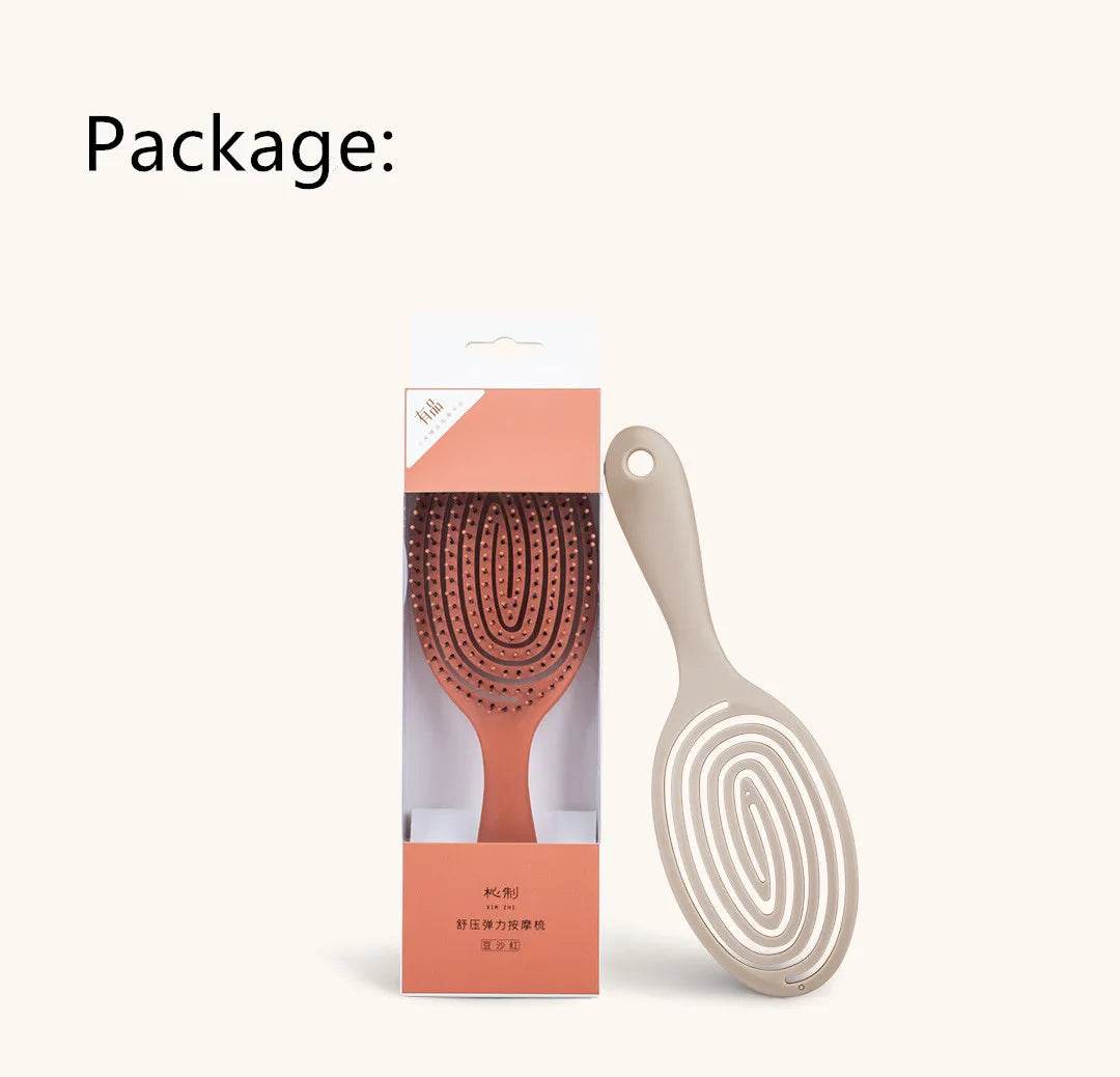 Portable Elastic Hair Massage Comb for Soothing Scalp Care and Styling - My Store