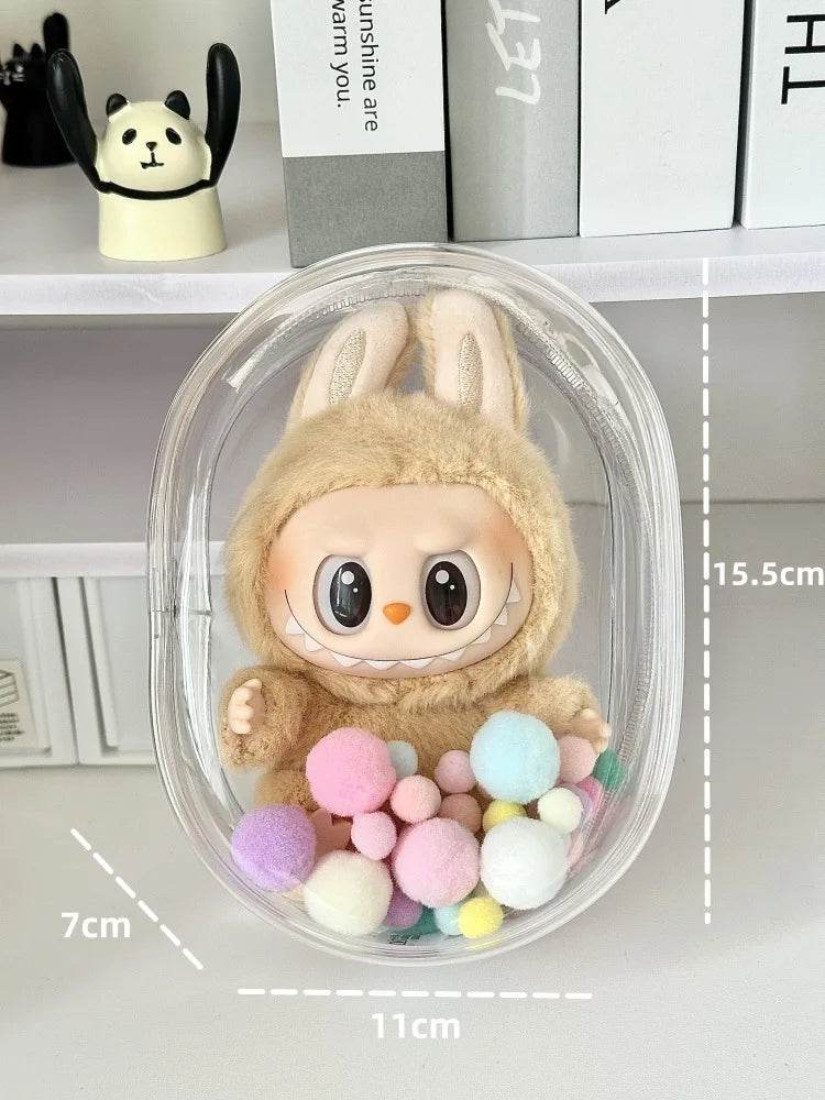 Clear Protective Display Bag for Labubu - My Store