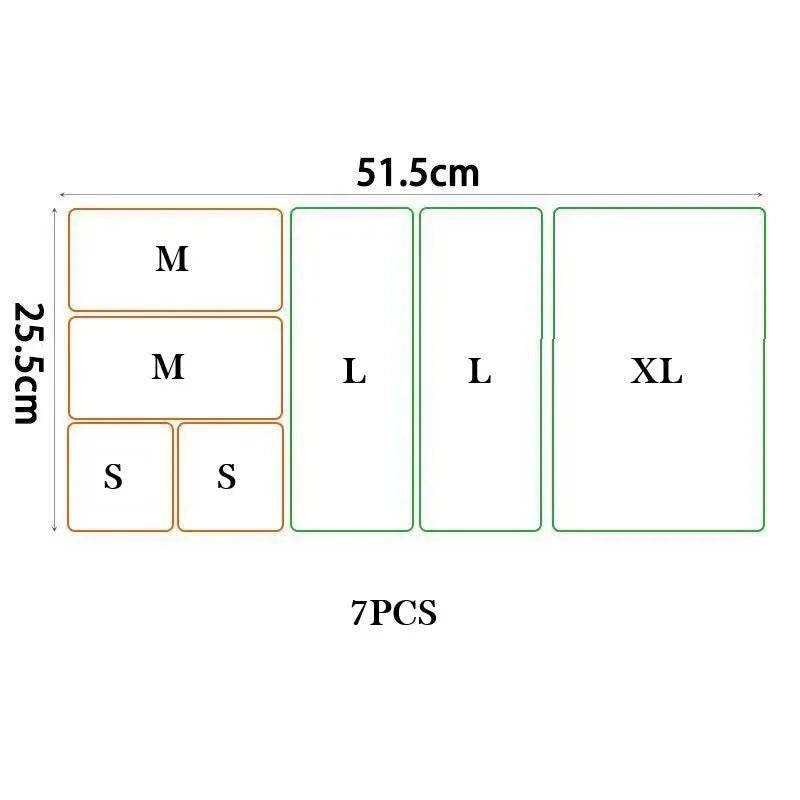 Clear Plastic Drawer Organizers Set for Bathroom, Vanity, and Kitchen Storage - My Store