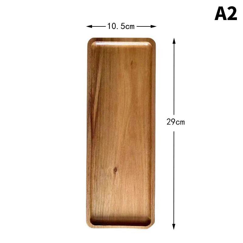 Japanese-Style Wood Snack and Dessert Plate - My Store