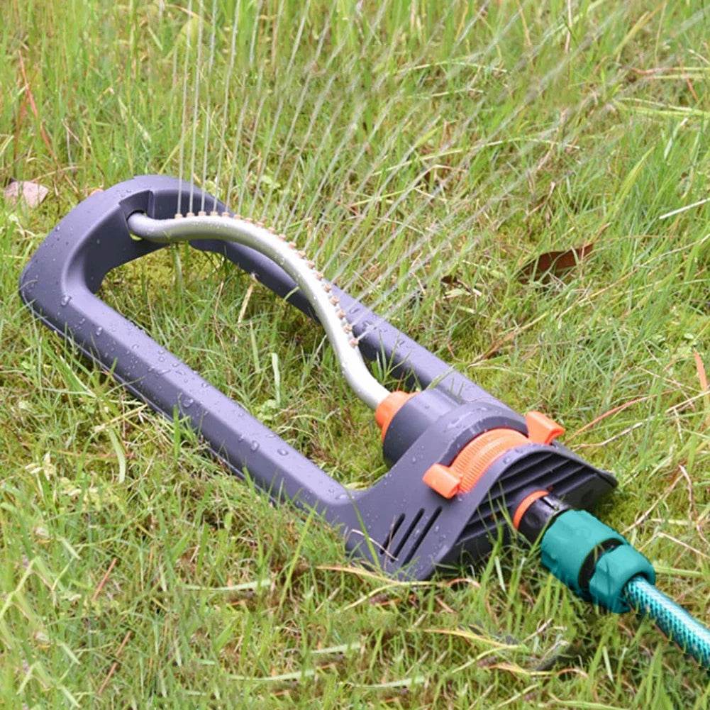 Garden Swing Sprinkler Yard Large Area Irrigation Oscillating Adjustable Lawn Park Watering System Accessories with 19 Nozzles - My Store
