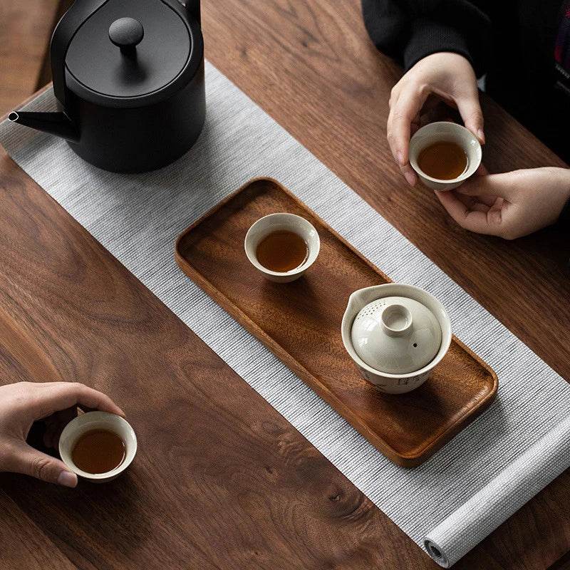 Japanese-Style Wood Snack and Dessert Plate - My Store