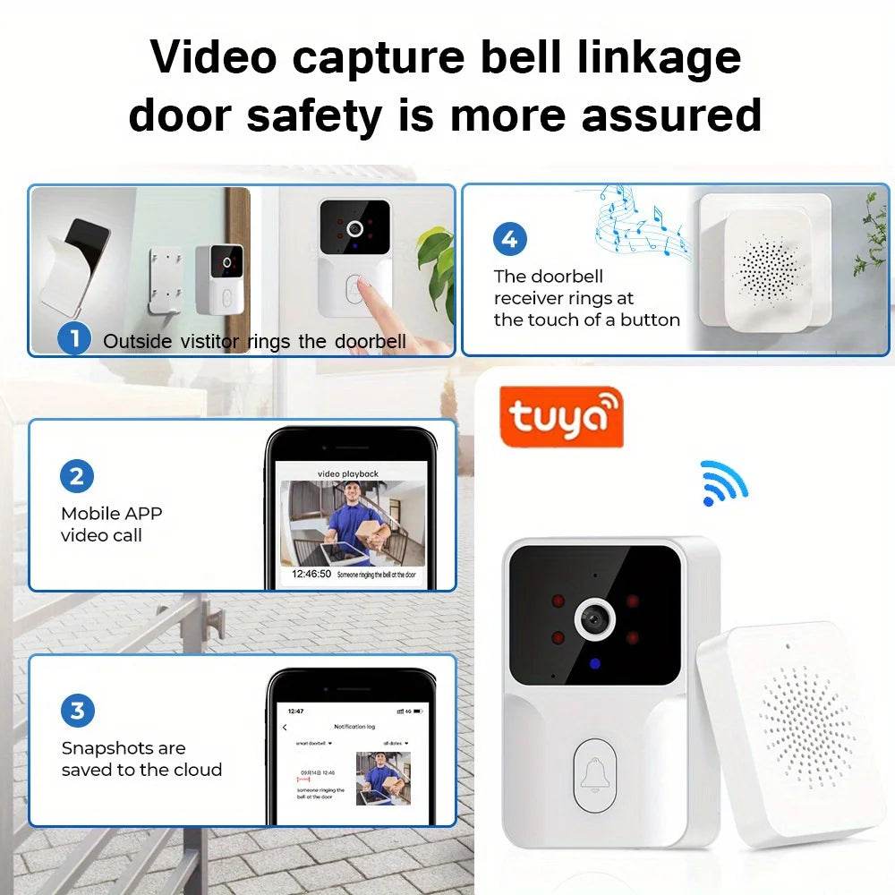 Smart HD Wireless Video Doorbell for Enhanced Home Security - My Store