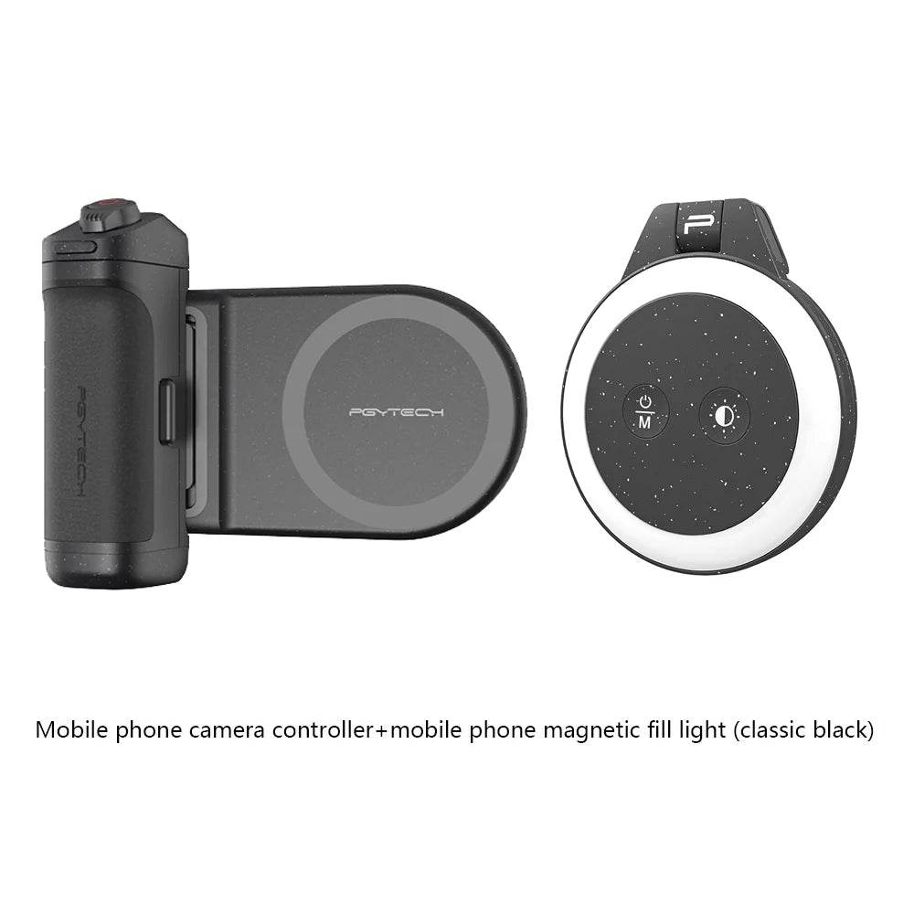 MagCam Grip: Wireless Charging Phone Grip with Magnetic Fill Light and Bluetooth Remote - My Store