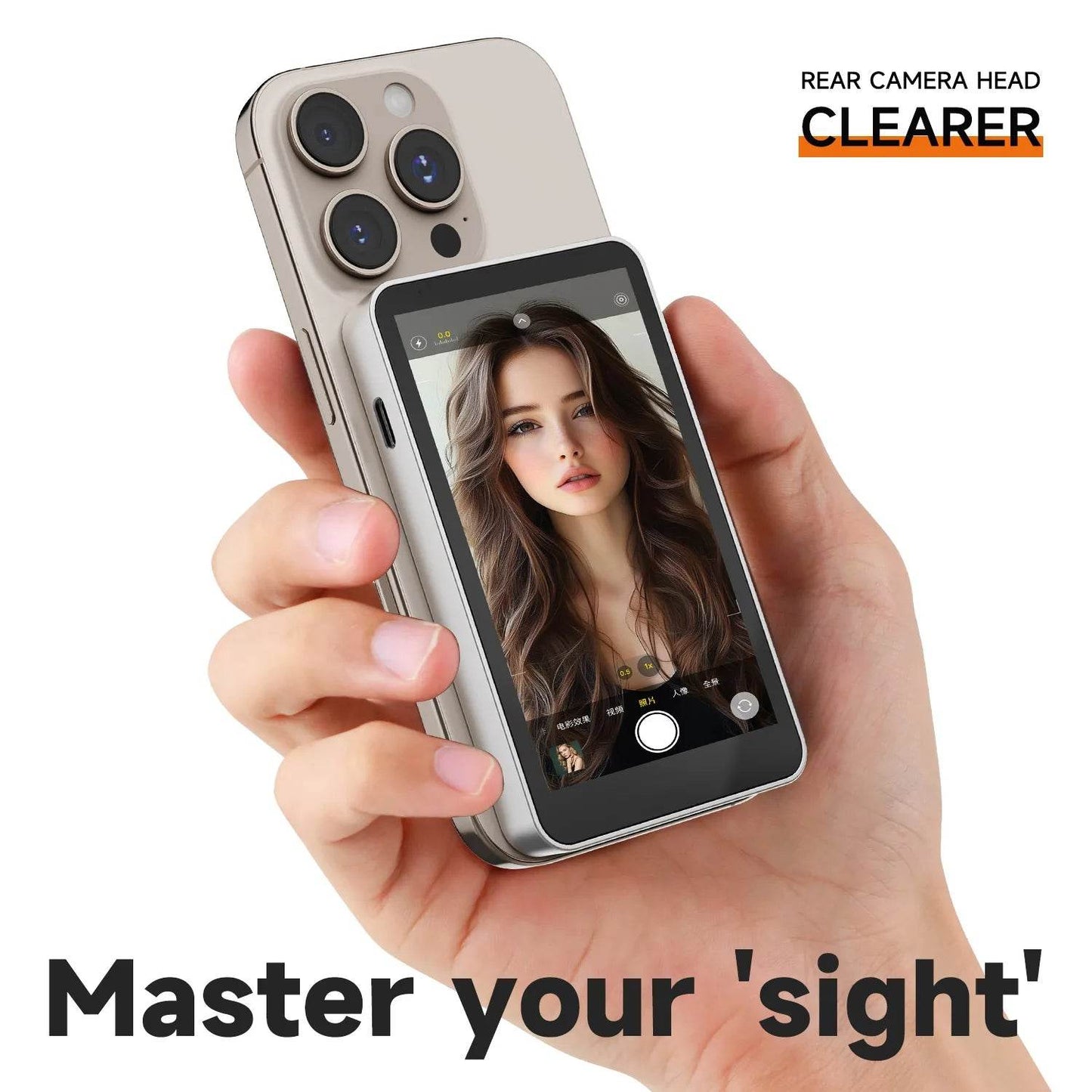 Wireless Magnetic Rear Camera Monitor for iPhone and Android – Ultimate Vlogging Companion - My Store
