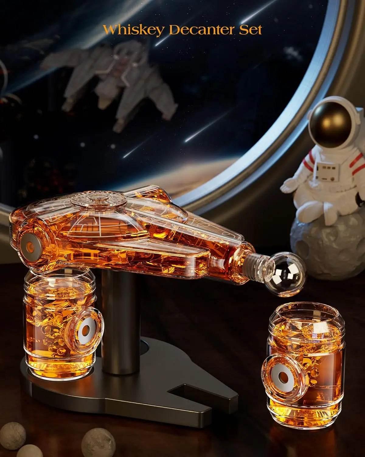 Galaxy Spaceship Whiskey Decanter Set – Limited Edition Spacecraft Design - My Store