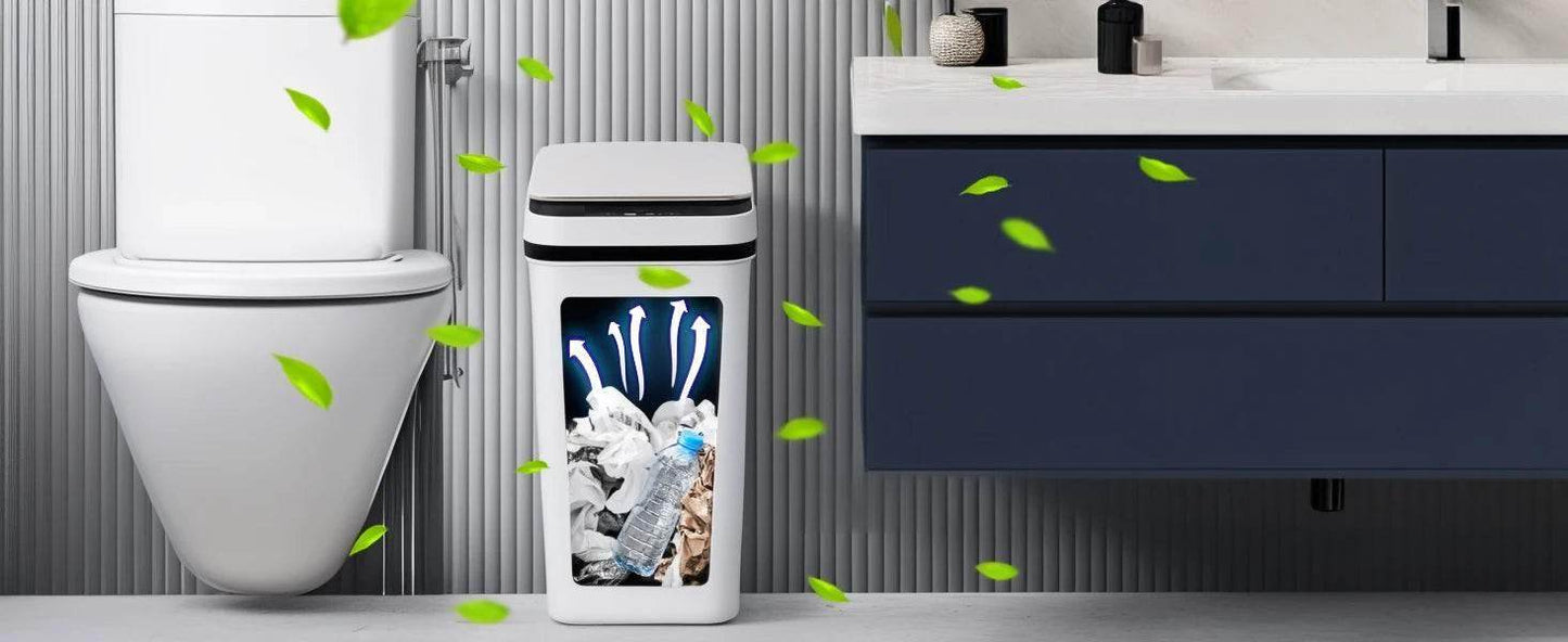 2 Pack 12L Motion Sensor Automatic Trash Cans for Bathroom and Bedroom - My Store