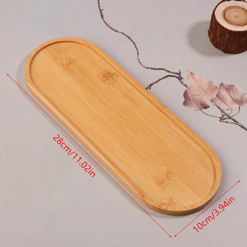 Japanese-Style Wood Snack and Dessert Plate - My Store