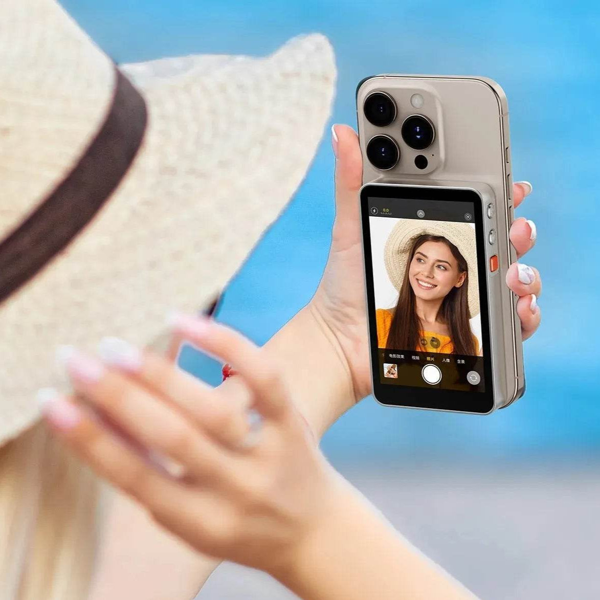 Wireless Magnetic Rear Camera Monitor for iPhone and Android – Ultimate Vlogging Companion - My Store