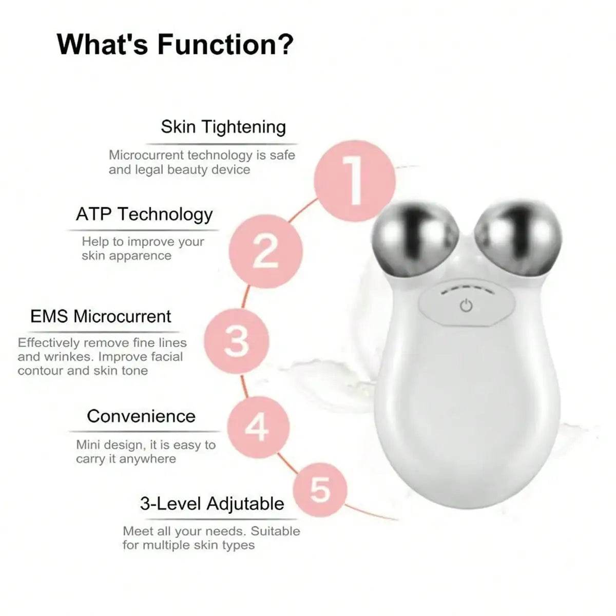 Microcurrent Facial Toning Massager for Anti-Aging and Eye Wrinkle Removal - My Store