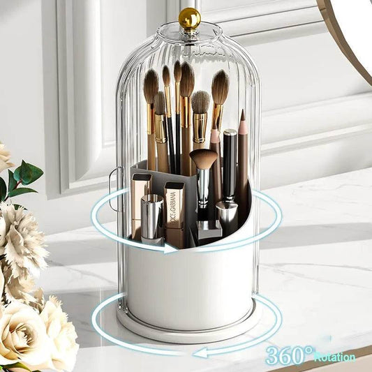 Luxury 360° Rotating Makeup Brush and Cosmetic Organizer Box - My Store