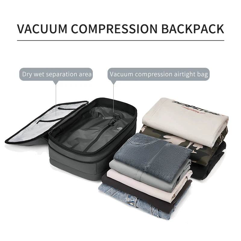 Travel Backpack with Vacuum Compression - 17 Inch Laptop Backpack for Business, School - My Store
