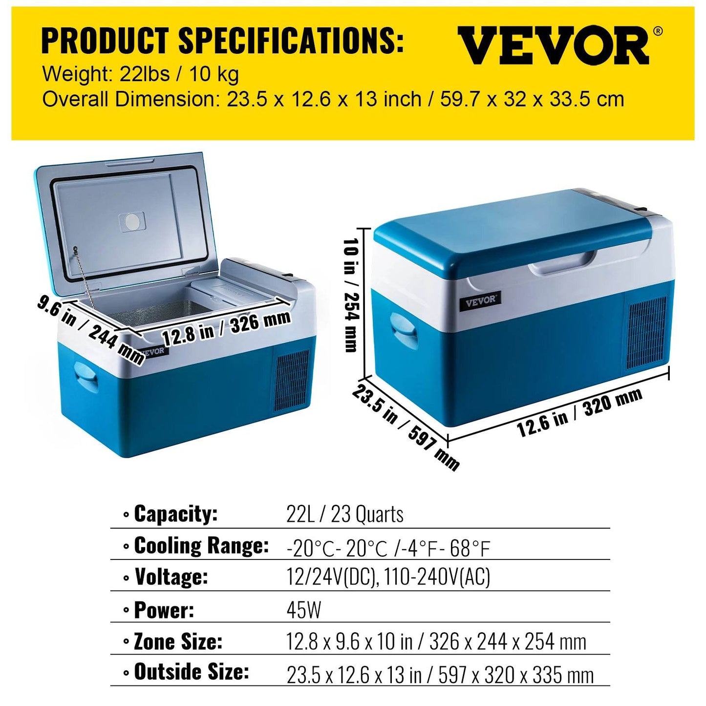 Portable Car Refrigerator Freezer for Camping and Travel - My Store