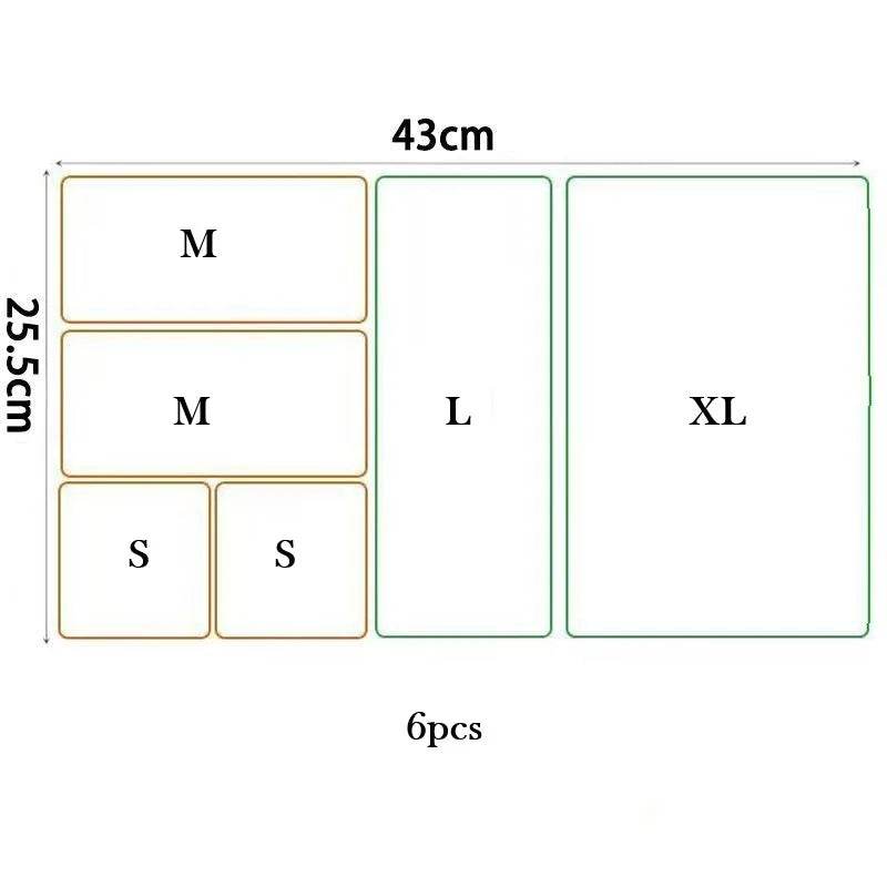 Clear Plastic Drawer Organizers Set for Bathroom, Vanity, and Kitchen Storage - My Store