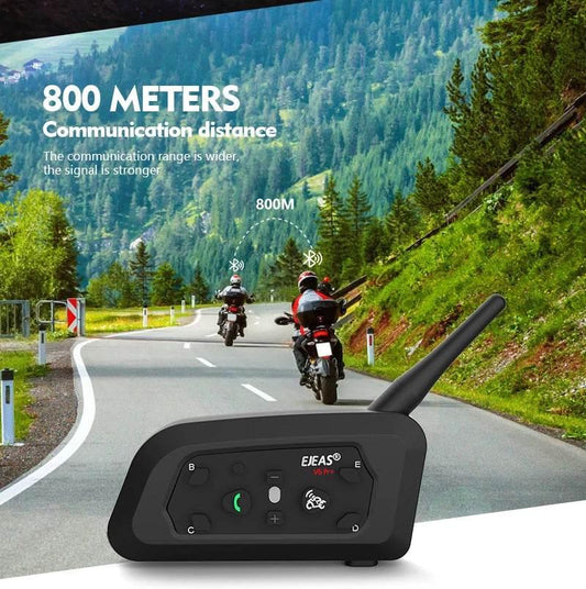 EJEAS V6PRO+ Multi-Rider Bluetooth Motorcycle Intercom System - My Store