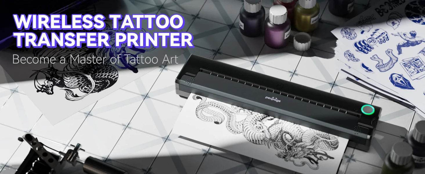 PeriPage P90 Tattoo Stencil Printer – Wireless Thermal Solution - My Store