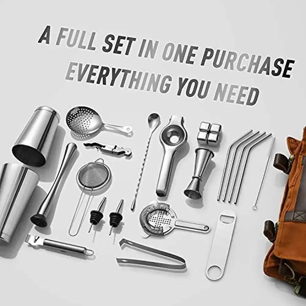 Premium 25-Piece Mixology Set for the Ultimate Bartender Experience - My Store