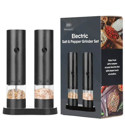 Electric Salt and Pepper Grinder with Adjustable Coarseness for Effortless Seasoning - My Store
