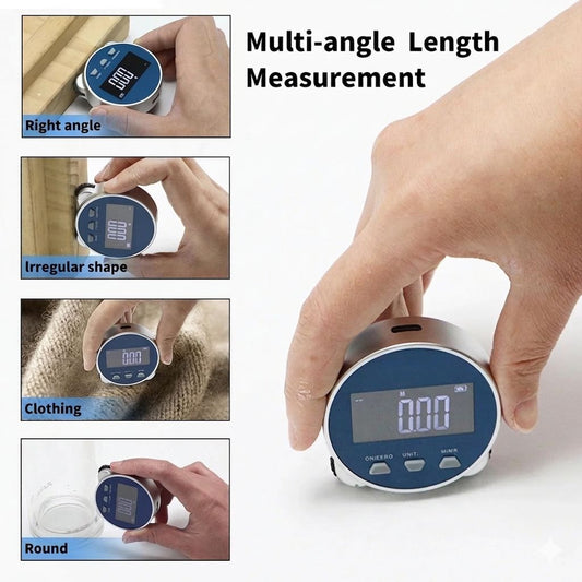 2026 Smart Digital Rolling Ruler | 99m Precision Electronic Tape Measure | Portable LCD Display Ruler for Curves, Circles & Irregular Shapes | Type-C Rechargeable | Lightweight DIY Measuring Tool | High Accuracy