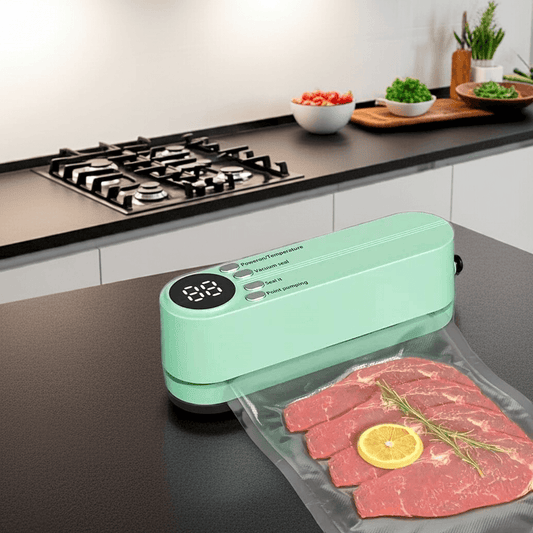 1pc Automatic Food Sealer,Portable Wireless Vacuum Sealer With Snack Bag Sealing,External Suction & Inflation,Without Battery - My Store