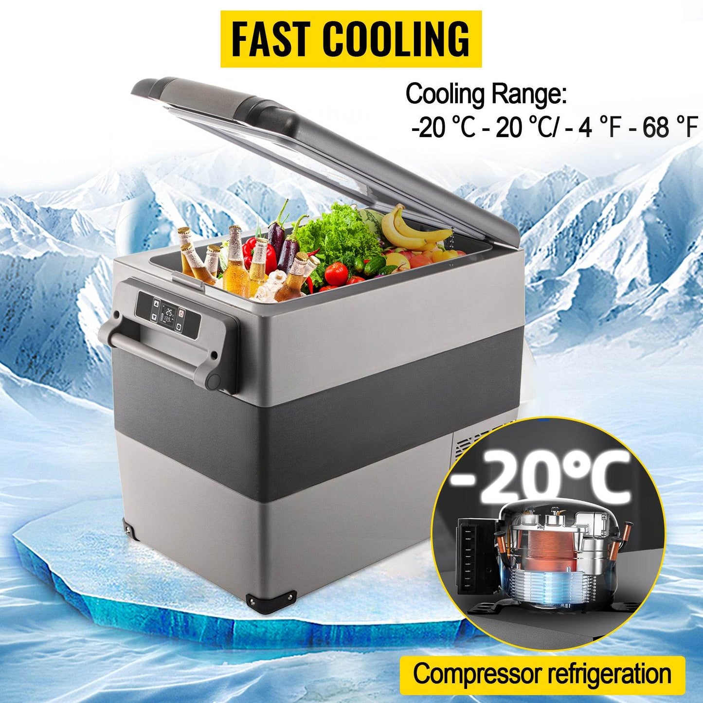Portable Car Refrigerator Freezer for Camping and Travel - My Store