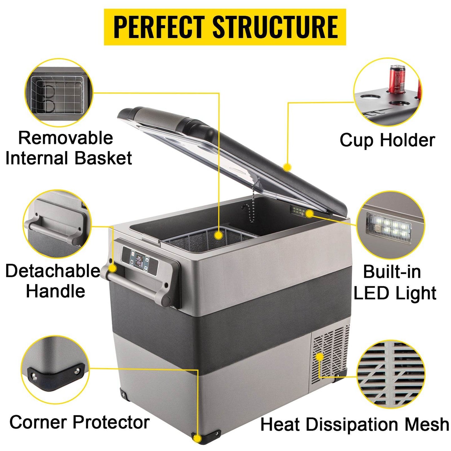 Portable Car Refrigerator Freezer for Camping and Travel - My Store