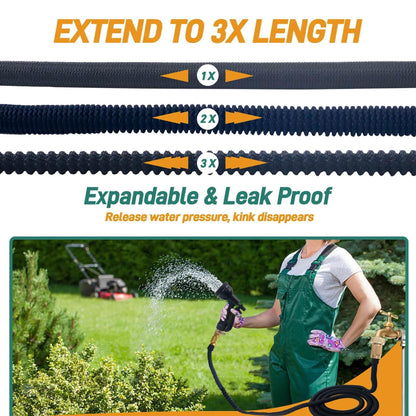 Expandable 100ft Garden Hose with Nozzle - My Store