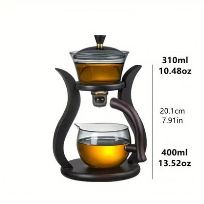 Glass Tea Set with Semi-Automatic Drip and Magnetic Switch for Convenient Brewing - My Store
