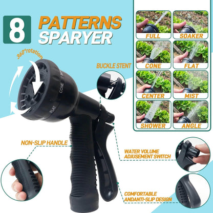 Expandable 100ft Garden Hose with Nozzle - My Store