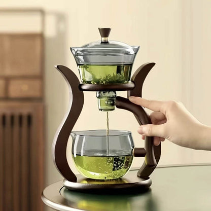 Glass Tea Set with Semi-Automatic Drip and Magnetic Switch for Convenient Brewing - My Store