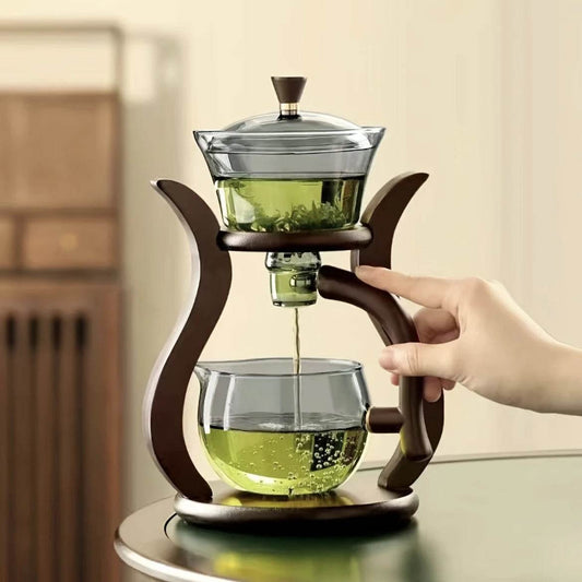 Glass Tea Set with Semi-Automatic Drip and Magnetic Switch for Convenient Brewing - My Store