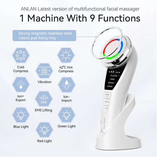Advanced EMS Facial Massager for Skin Rejuvenation and Face Lifting